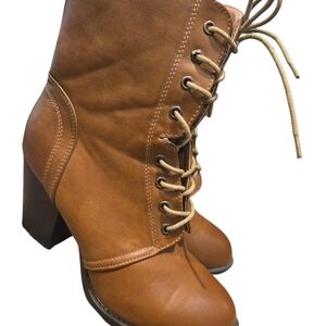 Rue21 Brown Lace-Up Boots
